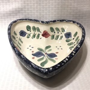 Gail Pittman Whiteware Heart Shape Bowl
